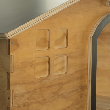 Casota de madeira Zenith Lite para cão