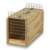 Transportadora de madeira Avi com 1 compartimento para aves de grande porte