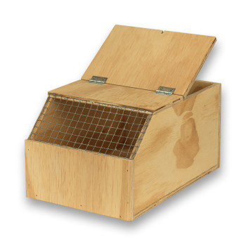 Transportadora de madeira Eco para aves de médio porte