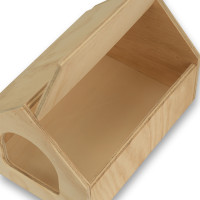 Casinha de madeira para Chinchilas