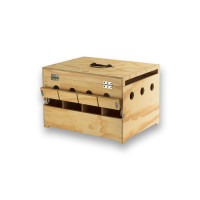 Transportadora de madeira Prestige com 4 compartimentos para Pombos