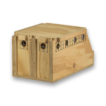 Transportadora de madeira Air Export com 2 compartimentos para Ring Necks