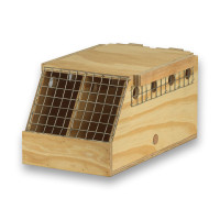Transportadora de madeira Air Export com 1 compartimento para Ring Necks
