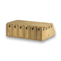 Transportadora de madeira Air Export com 6 compartimentos para Ring Necks