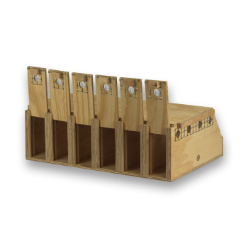 Transportadora de madeira Air Export com 6 compartimentos para Ring Necks