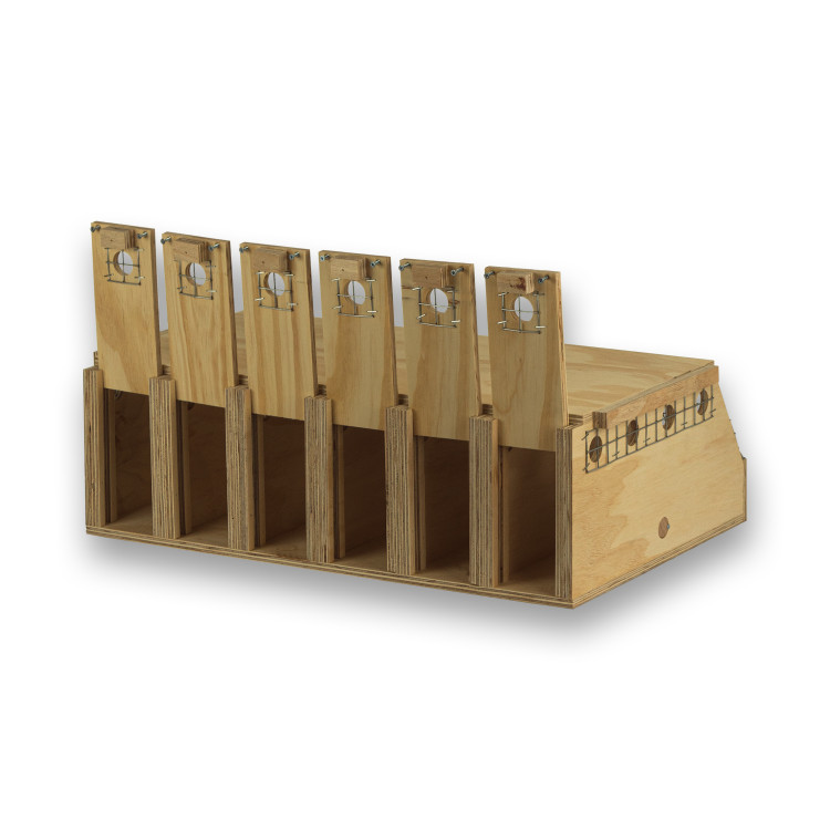 Transportadora de madeira Air Export com 6 compartimentos para Ring Necks