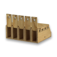 Transportadora de madeira Air Export com 5 compartimentos para Ring Necks