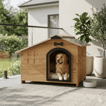 Casota de madeira Zenith Lite para cão