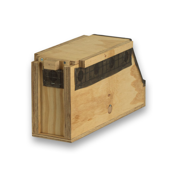 Transportadora de madeira Air Export Calm com 1 compartimento para Ring Necks