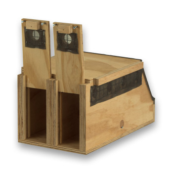 Transportadora de madeira Air Export Calm com 2 compartimentos para Ring Necks