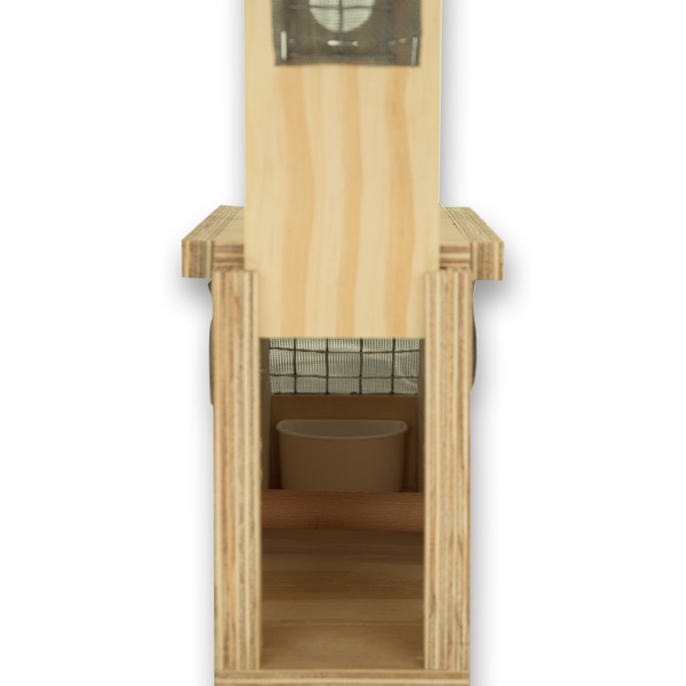 Transportadora de madeira Air Export Calm com 1 compartimento para Ring Necks