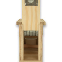 Transportadora de madeira Air Export Calm com 1 compartimento para Ring Necks