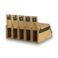 Transportadora de madeira Air Export Calm com 5 compartimentos para Ring Necks