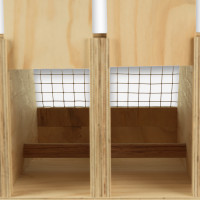 Transportadora de madeira Air Export com 2 compartimentos para Catatuas
