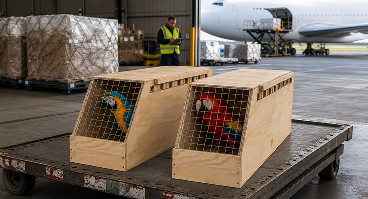 Como transportar aves por avião: procedimentos para o envio como carga aérea